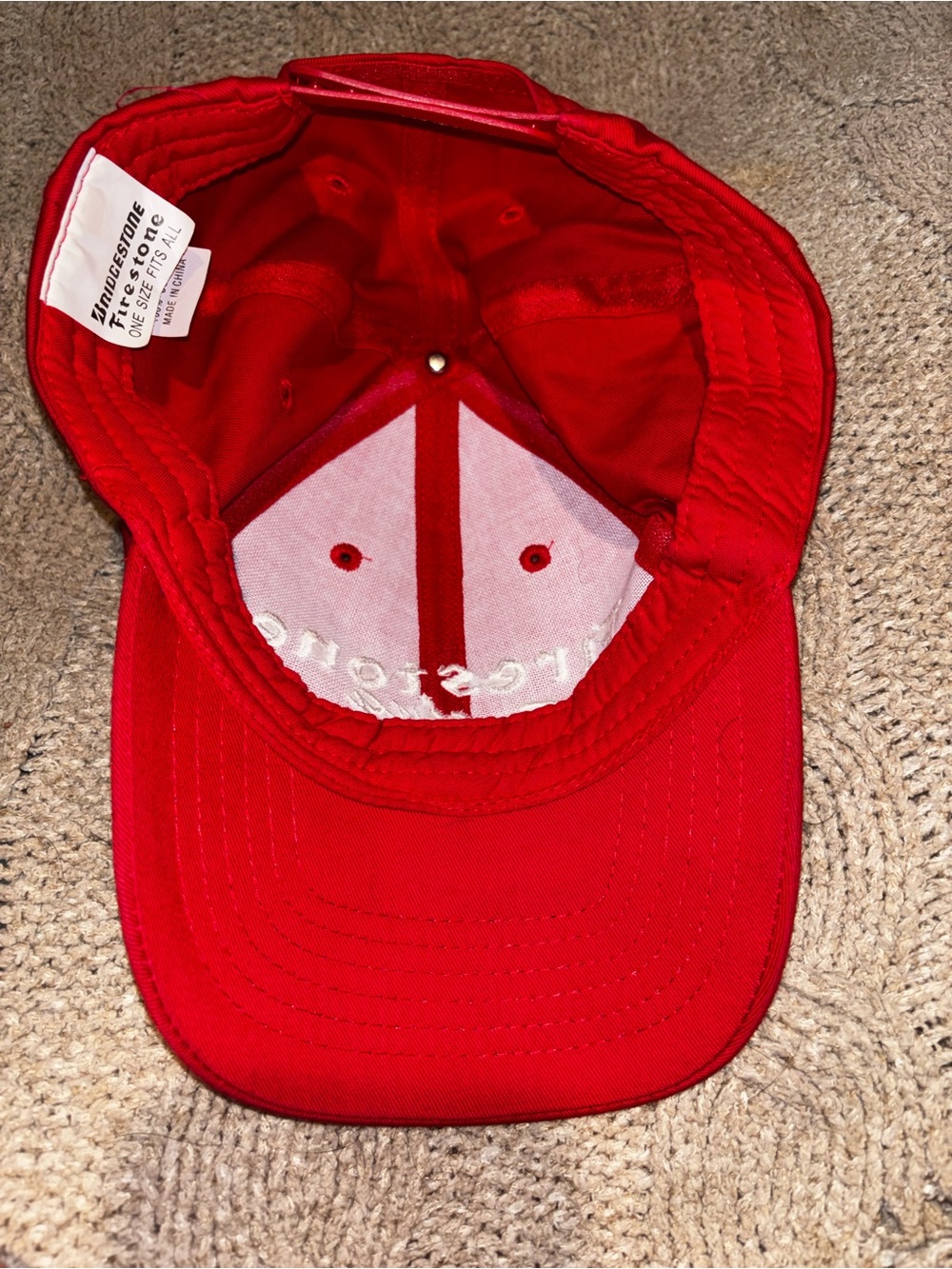 Firestone Racing Red Snapback Baseball Hat Cap - Picture 4 of 6